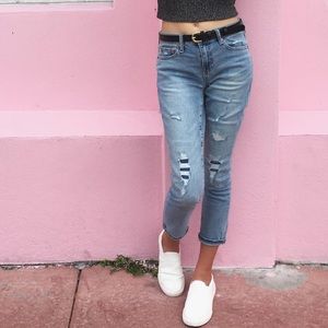 GAP Distressed Best Girlfriend Jeans